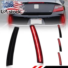 Smoke LED Tail Brake Bumper Reflector Light For 2016-2017 Honda Accord Coupe 2DR