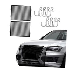 2Pcs Car Grille Protection Net,High-Density Front Grill Air Intake 2 Pcs