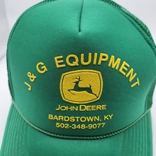 VTG John Deere J & G Equipment Bardstown KY Snapback Trucker Farm Hat Cap