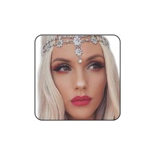 Aceorna Wedding Headbands Chain Floral Head Jewelry Hair Pieces Crystal Pearl He