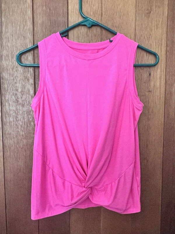 Girls Athletic Works Pink Tank Top Size Large 10/12