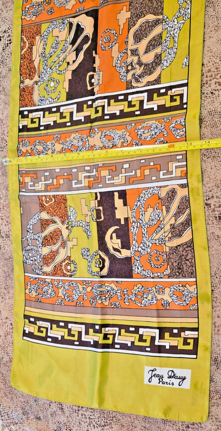 Jean Davy Paris Rectangular Acetate Abstract 53.7… - image 5