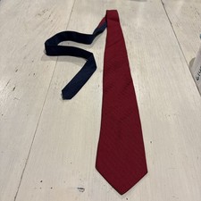 Vintage Tommy Hilfiger tie 100 Silk Red Textured Necktie