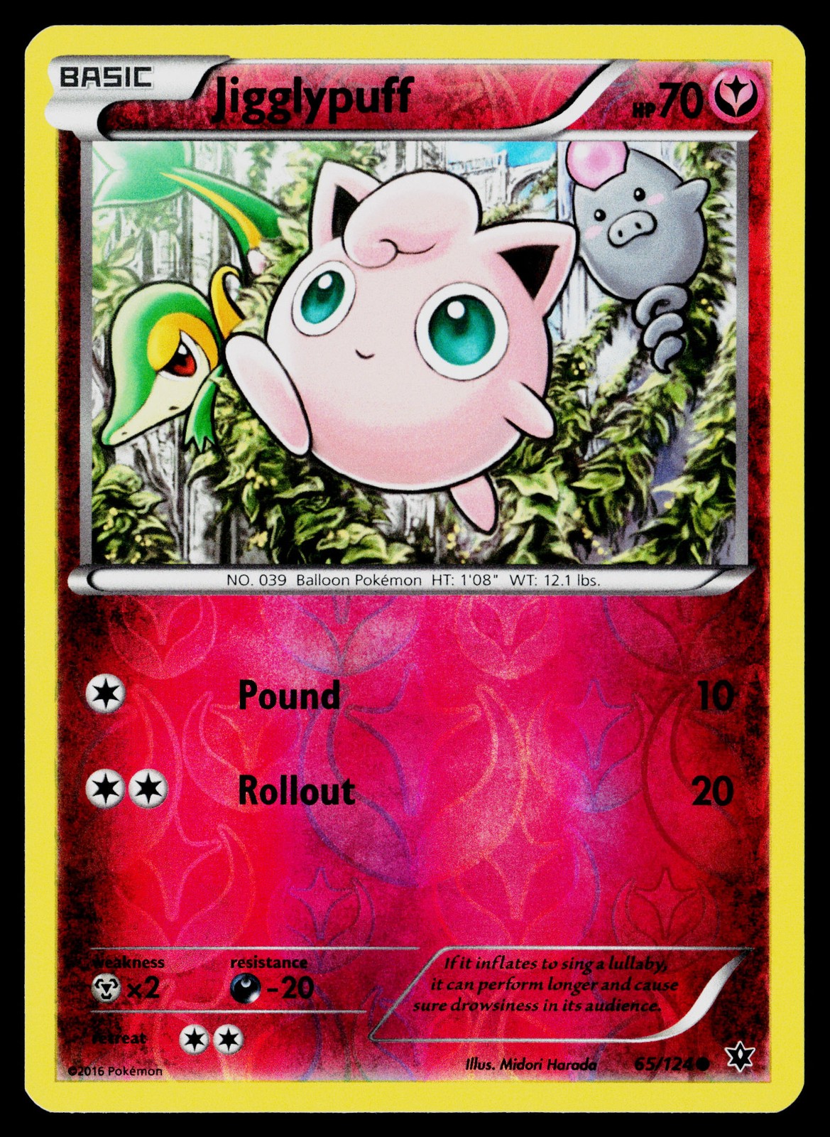 Jigglypuff #65/124 XY - Fates Collide Near Mint or Better