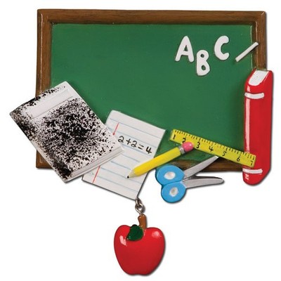 Blackboard  Personalized Christmas Tree Ornament