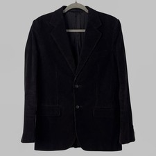 JIL SANDER VINTAGE CORDUROY BLACK BLAZER SIZE S
