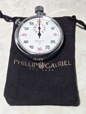 Vintage Wakmann 1/5 Stopwatch Timer 7 Jewels - Swiss Made with pouch