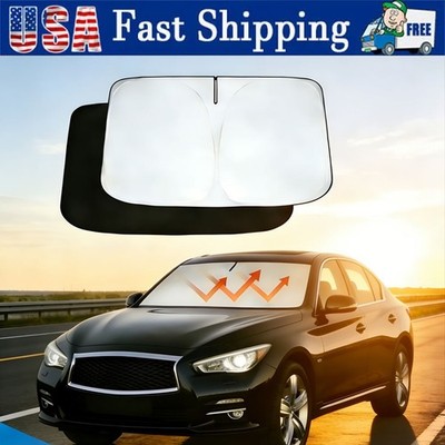 Car Windshield Front Sun Shade Cover Visor UV Protector For Infiniti Q50 2014-23