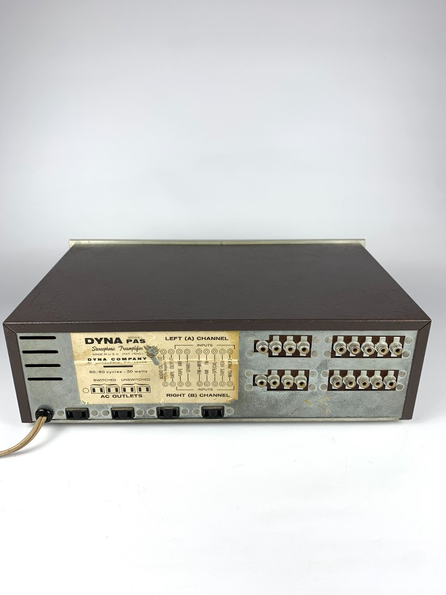 Vintage Dyna PAS 3X Stereo Tube Preamplifier Hifi Preamp 12AX7