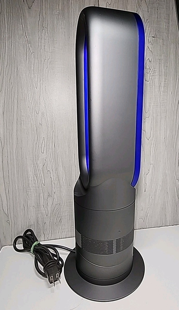 Dyson AM04 Hot + Cool Fan Heater, silver and blue for sale online