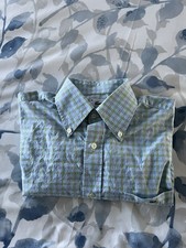 Lacoste Shirt Men's M / 38 Plaid 100 Cotton Alligator Logo Preppy Business
