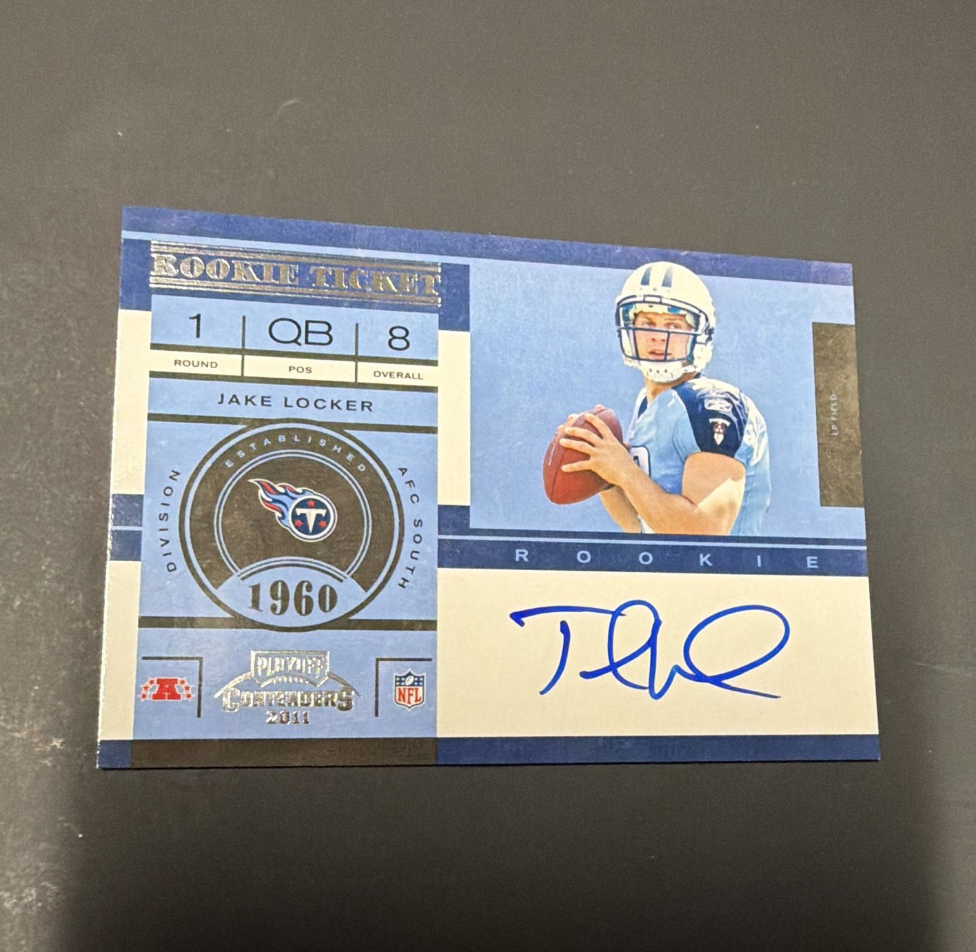 Jake Locker Playoff Contenders #211 Autograph