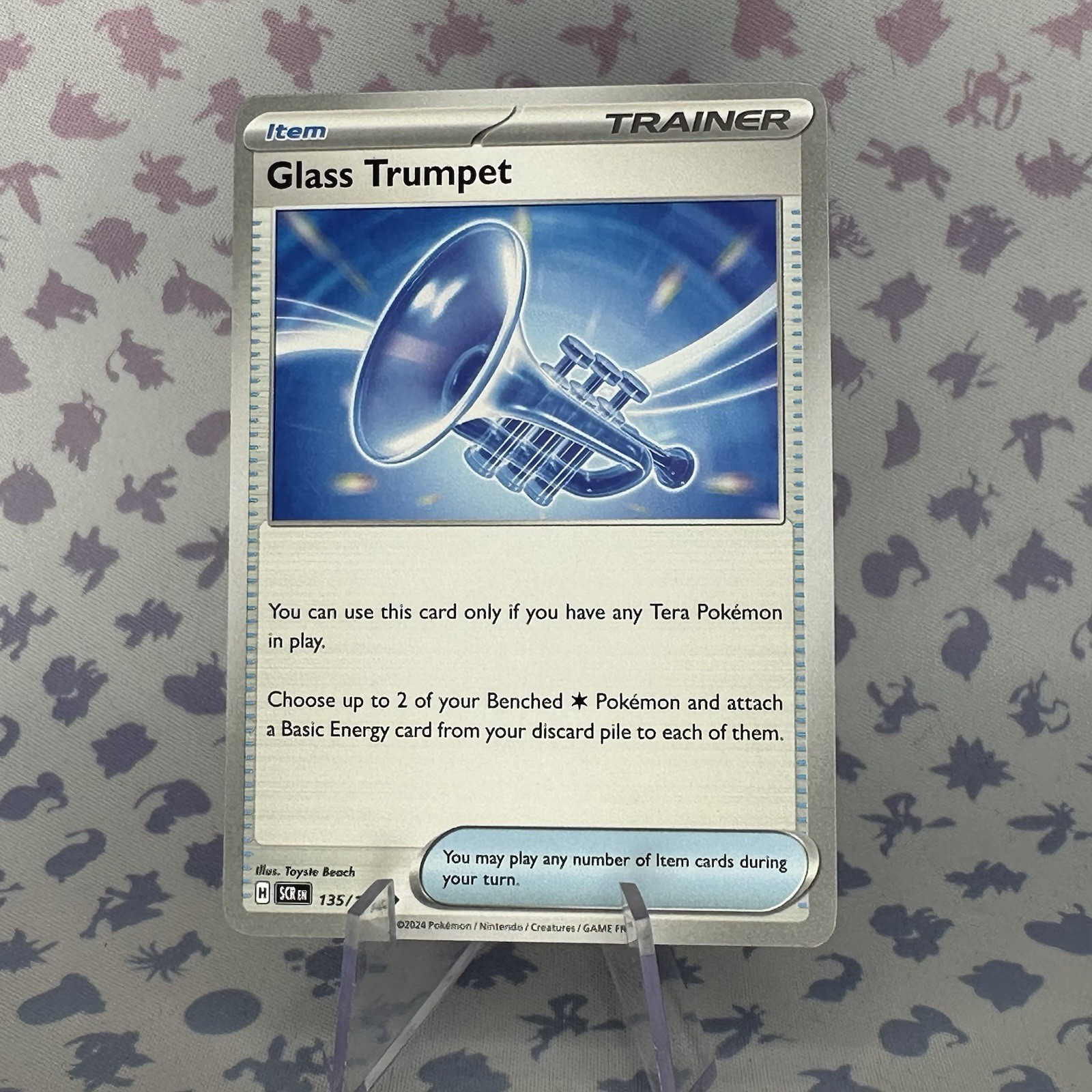 Glass Trumpet - 135/142 - Uncommon Regular - Pokemon Stellar Crown - NM