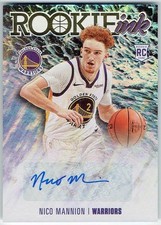 2020-21 NBA Hoops Rookie Ink NICO MANNION #RI-NMN Golden State Warriors Auto RC