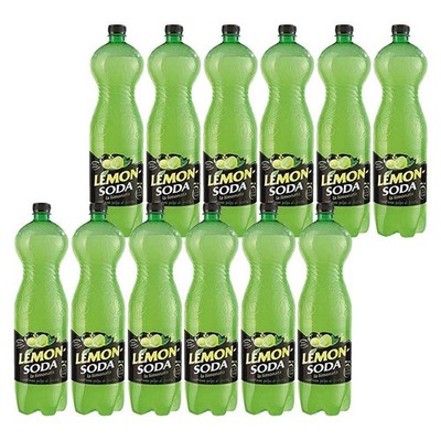 12x Lemonsoda PET 1Lt Campari Flasche Lemon Soda Limonade Zitrone italienisch