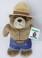 Vintage Smokey The Bear Plush 9" 1997 Kids Preferred NWT