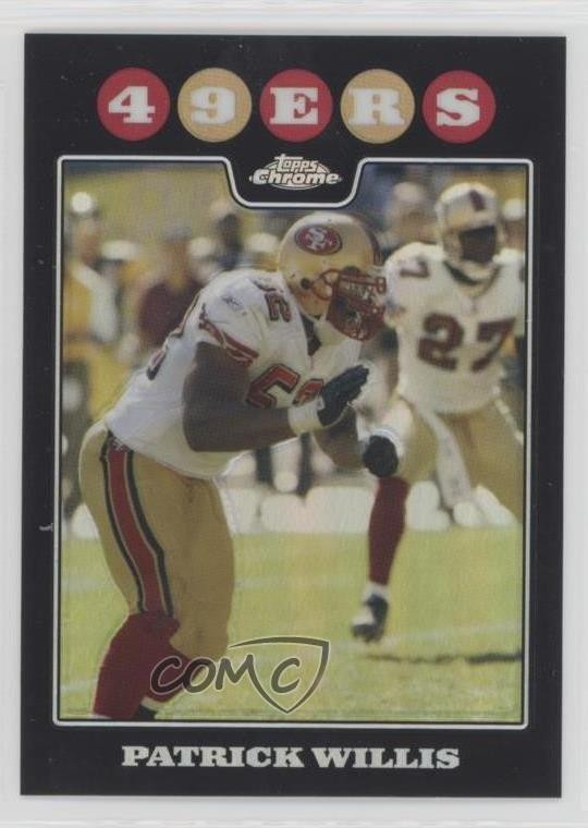 2008 Topps Chrome Refractor Patrick Willis #TC113 HOF 04xs