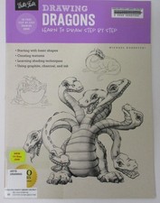 Drawing: Dragons: Learn to Draw Step by Step by Michael Dobrzycki 2019 PB Book 