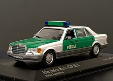 1/43 Mercedes-Benz 420 SEL W126 "Polizei" Police Car 1991 Minichamps