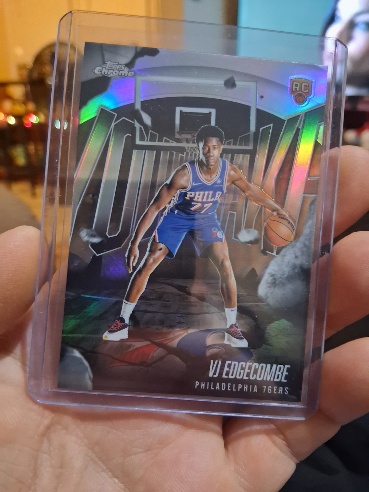 2025-26 Topps Chrome VJ Edgecombe Rookie RC Youthquake Refractor 76ers