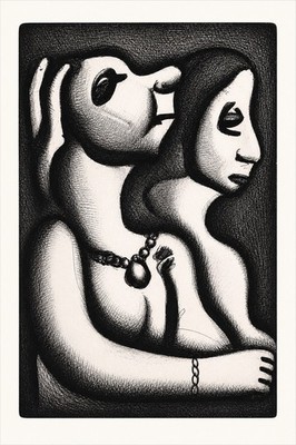 Abstract Art Nouveau Poster - Emotion & Connection  ️ - 16x24  - Premium Matte