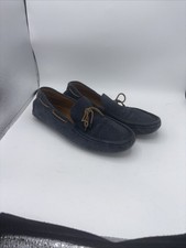 Zara Mocassino Uomo Guida Pelle Blu Taglia 9 US Taglia 42 EU