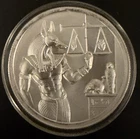 Ultra High Relief Egyptian Gods Anubis 2 Troy Oz 999 Fine Silver Round