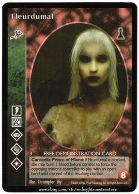 Fleurdumal Toreador White Wolf Demo (legal to play) V:TES VTES Vampire CCG