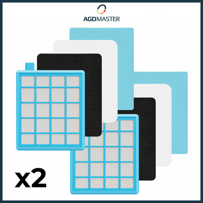 2x Filter für Philips PowerPro Active&Compact Ersatz von FC8477/91 FC8058/01