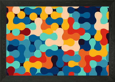 Abstraktes geometrisches Muster gerahmtes Wandbild Poster Leinwanddruck Bild