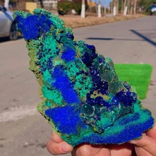 1.61LB Best Natural Azurite/Malachite raw Crystal Mineral Specimen