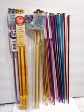 Boye Knitting Needles Various Sizes some New, some used. 9 pairs, in great cond