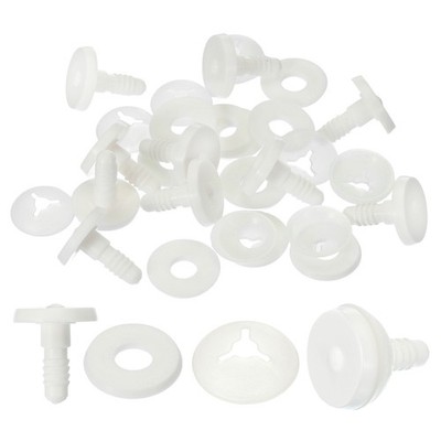 10 Set 25mm Doll Joints Plastic Removable Animal Joints Accessories White