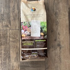 Earthworm Castings Organic Compost 12 Lbs Bag Earth Science 11896-4  New Sealed 2.92 per gallon
