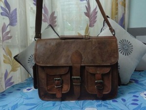custom leather satchel