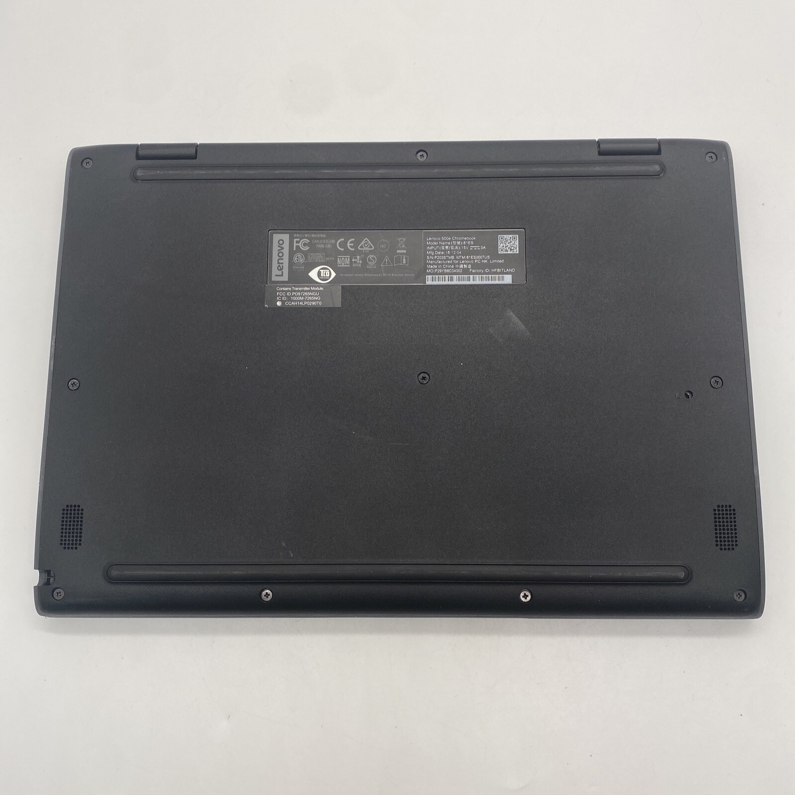 Lenovo Chromebook 500e 11.6" 1st Gen 81ES 81ES0007US 4GB 32GB Tested