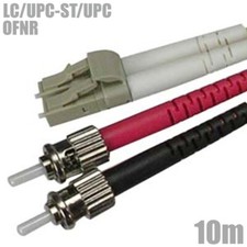 10M LC/UPC-ST/UPC OM2 Fiber Optic Duplex Multi-Mode Optical Patch Cable LSZH