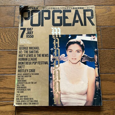 MADONNA GEORGE MICHAEL THE SMITH U2 Japanese Music Magazine POPGEAR 1987