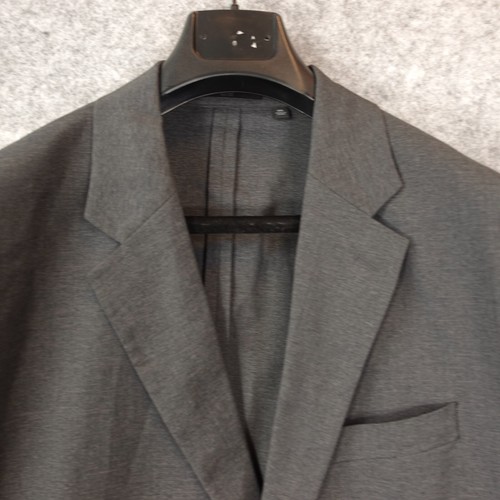 Uniqlo 2 Piece Suit Mens 3XL 50L Gray Slim Fit Blazer Tuxedo Slim Fit 44/26 - Picture 16 of 24