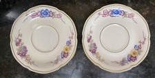 Castleton Phoenix Saucer Set of 2 Gold Beaded...