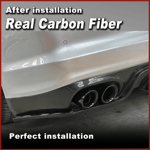 For Porsche Panamera 970.1 2010-2014 Real Carbon Fibre Rear Bumper Diffuser Lip - Bild 6 von 12