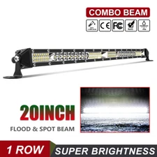 Slim Row 20Inch 480W LED Work Light Bar Combo Flood Spot Truck SUV 4WD OFFROAD