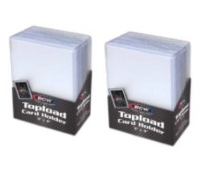 50 BCW 3X4 Toploaders Regular 35pt (2 Packs of 25)