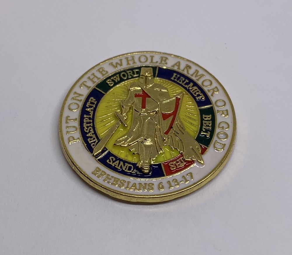 Put On The Whole Armor Of God Ephesians 6:13-17 Christian Lapel Pin (248)