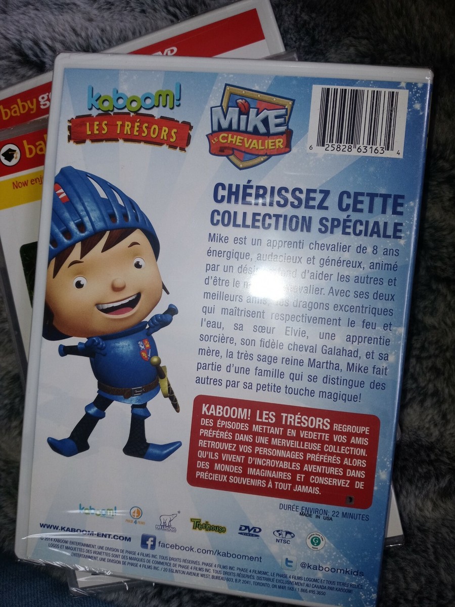 New Kaboom! Les Tresors DVD Mike Chevalier Knight English & French