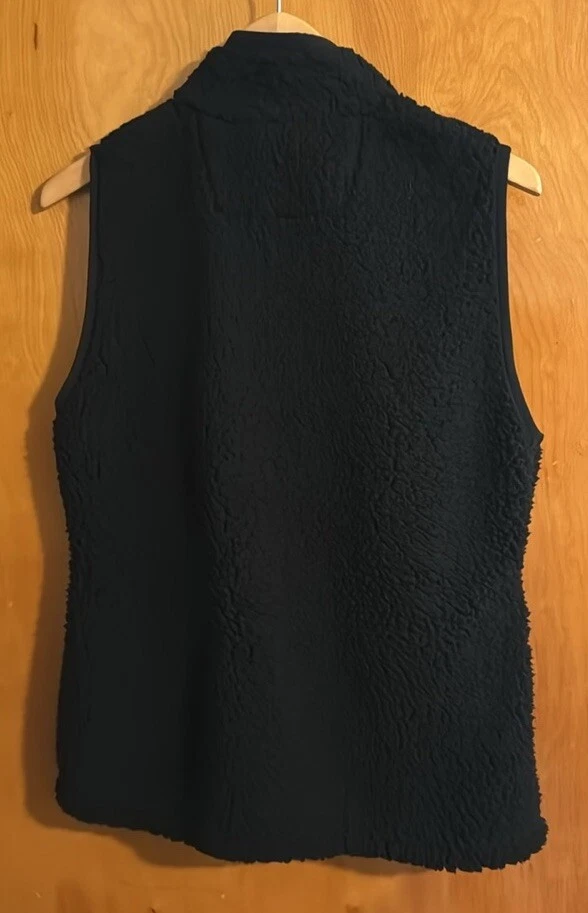 LA Lakers Fleece Vest Womens Medium Black Antigua - Image 3 of 3