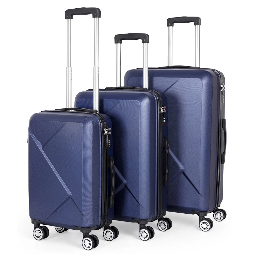 Amazon.com | Rockland Journey Softside Upright Luggage Set,Expandable,  Blue, 4-Piece (14/19/24/28) | Luggage Sets