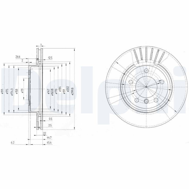 Disques de frein haute performance en fonte pour BMW 320d et 330cd