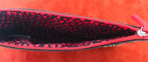 BRIGHTON Collectible 2020 LEOPARD Heart LOGO Canvas Pouch BAG - Bild 6 von 10