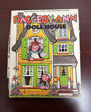 Vintage 1974 Raggedy Ann Doll House Colorforms Set -Missing Stickers/Box Damage